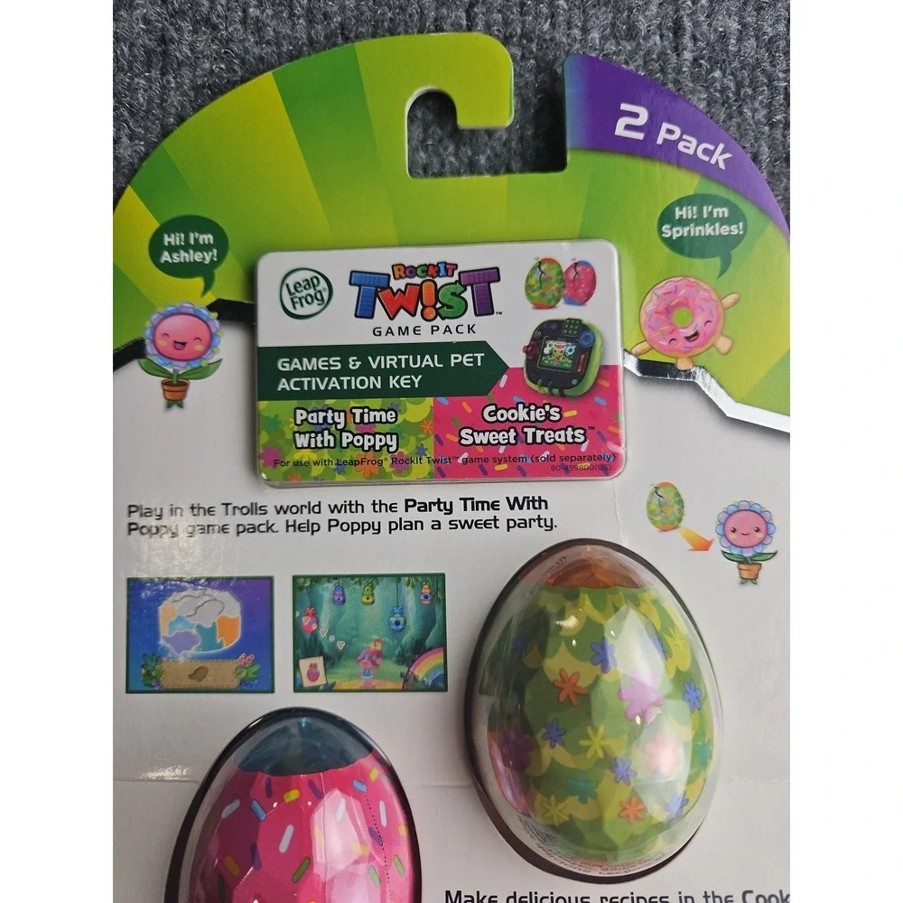 Leap Frog RockIt Twist Game Pack Trolls & Cookie's Sweet Treats Brand New Sealed